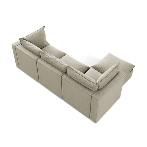 LaMiaSofa hoekbank links Ravenna - bouclé - taupe - 255x165x77