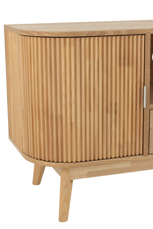 J-Line kast Rond - dennenhout - naturel - small