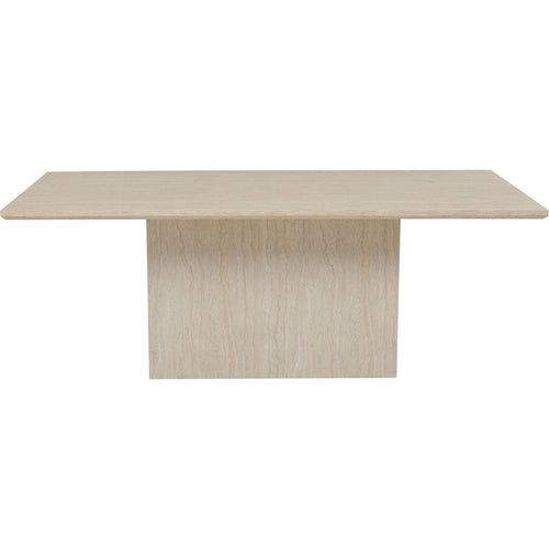 Kare Design Eettafel Travertino 200x100cm