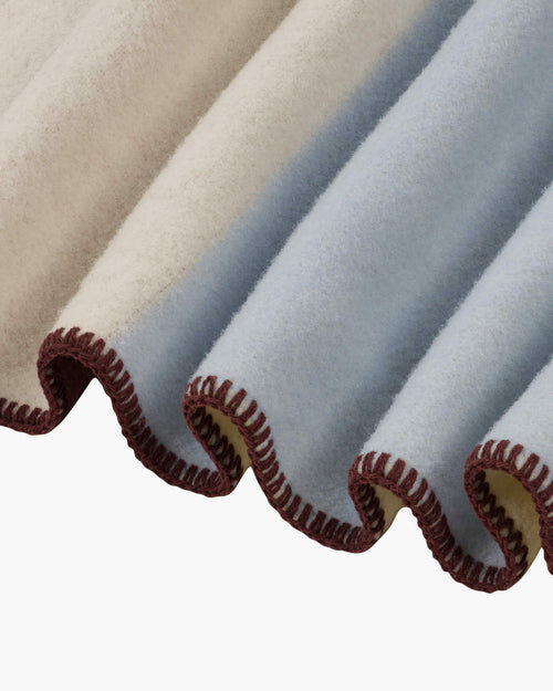 noo.ma HILU Wollen deken - Yellow, Blue & Brown