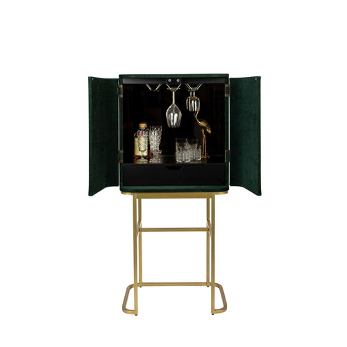 Bold Monkey Ava Morgana kast/ drankkast/ wijnkast fluweel groen