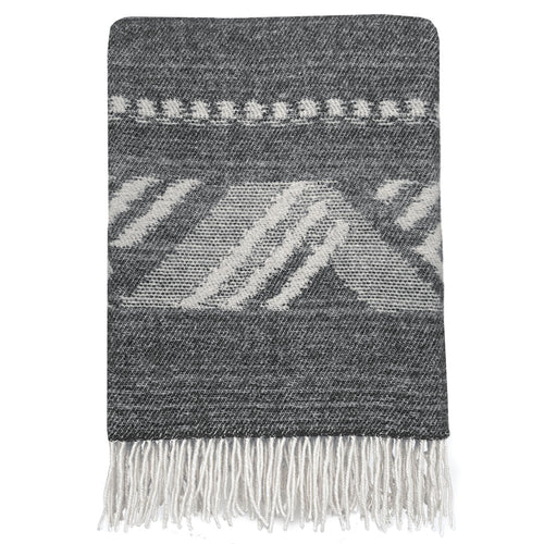 Malagoon plaid Mochica - anthraciet - 140x200cm