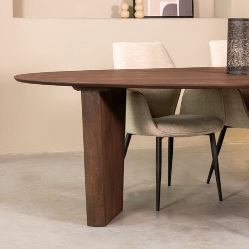 LABEL51 Eettafel Wow - Donkerbruin Mangohout - 300x130x75cm