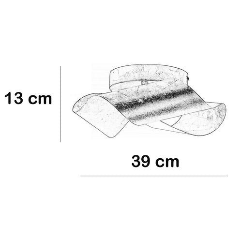 Freelight plafondlamp Pecco - 1 lichts - 39  x 13   cm - goud - vtwonen shop