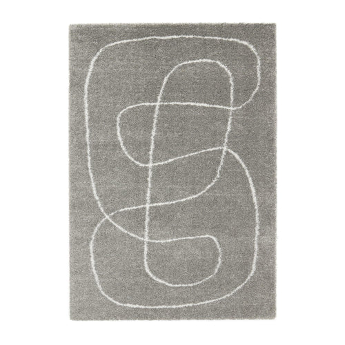 AFK Living vloerkleed Serenity - shaggy - grijs - 200 x 290 cm - vtwonen shop