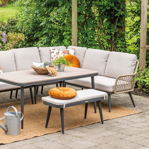 Garden Impressions sportbank Kalibo donker grijs 101x40 cm