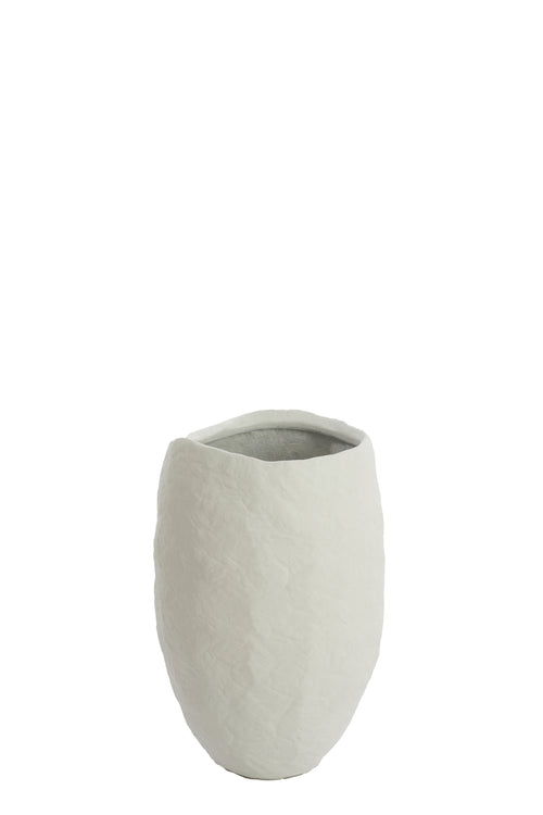 Light & Living vaas TINGRI - Ø39x58cm - wit - vtwonen shop