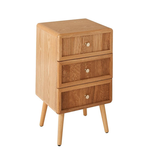 Calicosy - AVA Nachtkastje 3 lades - Licht hout - 35x42x71 cm