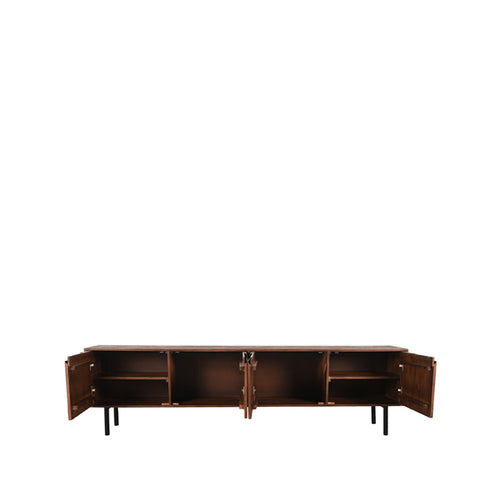 LABEL51 Tv-meubel Rio - Donkerbruin Mangohout - 220x40x60cm