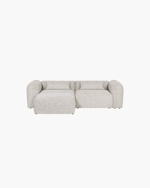 noo.ma Yaro Ottoman Clay Grey Mélange - voetenbank en extra zitplek, 99,5 x 70 x 40 cm