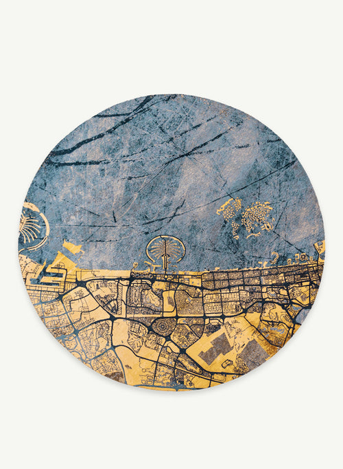 Louis De Poortere vloerkleed Gold Sea - multicolor - 240x240cm - vtwonen shop