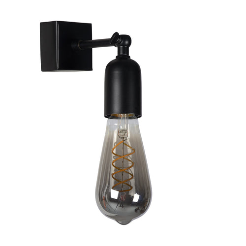 Atmooz wandlamp Dora - zwart - 6 x 15 x H 12 cm - E27