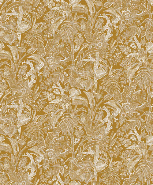 Masureel behang bloemen geel - 53 cm x 10.05 m - 630981 - vtwonen shop