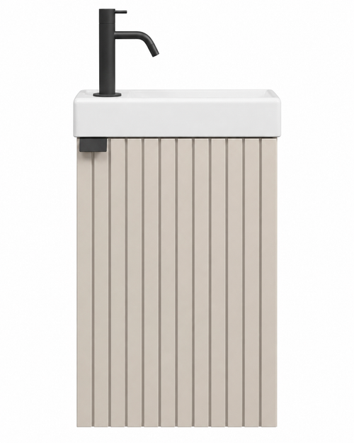 Badplaats Toiletmeubel Bosco 40 x 22 cm – Beige – Fonteinmeubel met Wastafel