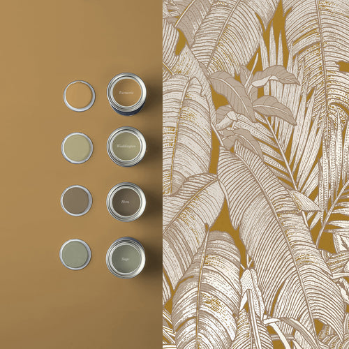 Graham & Brown Vliesbehang - Paradys Tumeric - 10mx52cm - vtwonen shop