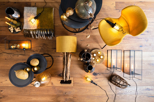 Light & Living salontafel TALCA - Ø75x45cm - zwart - Set van 2