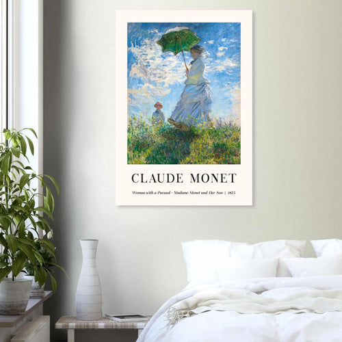 Artfulprints  Claude Monet - Women with a parasol   poster 70x100 cm - vtwonen shop