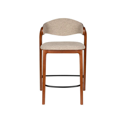 Dutchbone Babington Counter/ Barkruk 65 cm Walnoot - Set van 2 - vtwonen shop