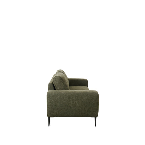 LABEL51 3-Zits Bank Ferraro - Donkergroen Bouclé - 212x88x85cm