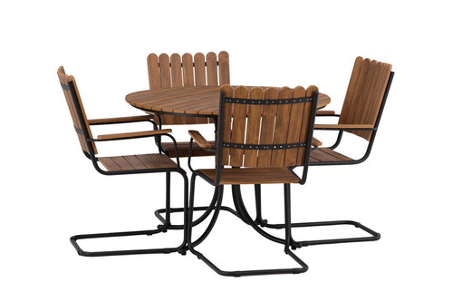 Rebellenclub Tuinset Ellix - Naturel Zwart