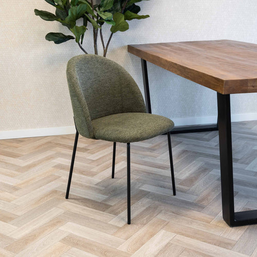 Kick eetkamerstoel Noa - Groen - vtwonen shop