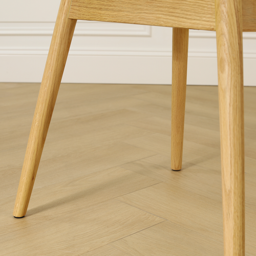 Nolon Nio-Mae eetkamerstoel bruin blend - houten onderstel