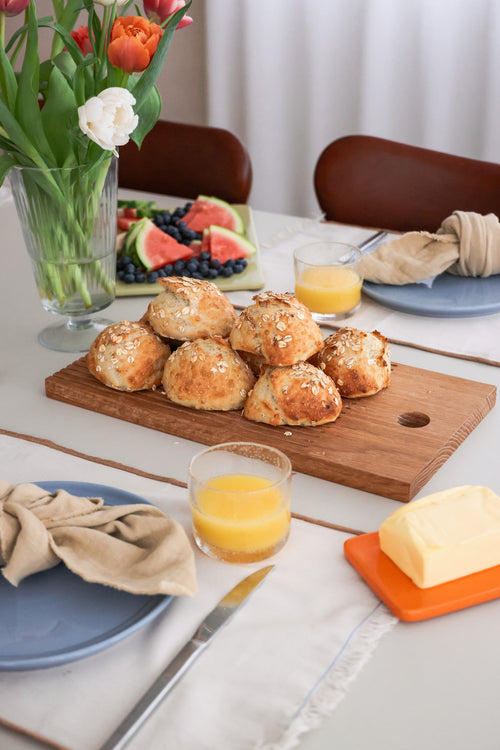 Hübsch keramische borden Amare - steenpoeder - 16x12xh2cm, 20x15xh2cm