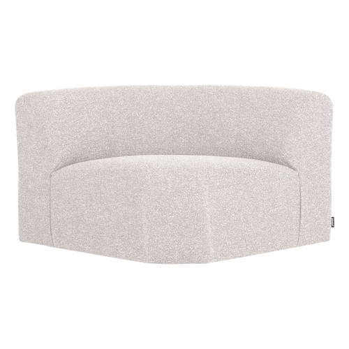 WOOOD hoekelement rond Mojo Base - Bouclé - Ecru Melange - 74x110x110