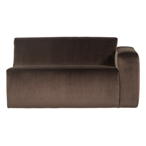 WOOOD 1,5-zits bank arm rechts Mojo Base - Velvet - Bruin - 74x145x97
