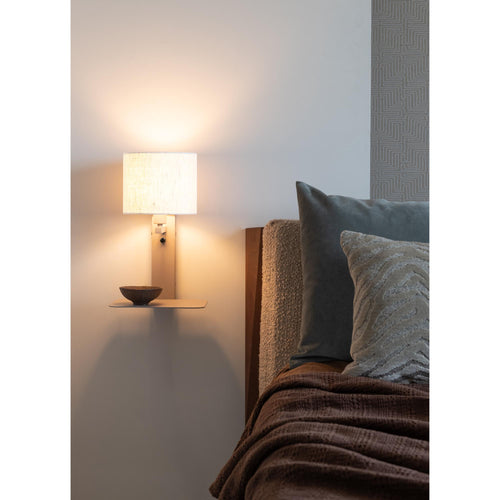 it's about RoMi wandlamp Florence - bruin - 24x24x42cm - vtwonen shop