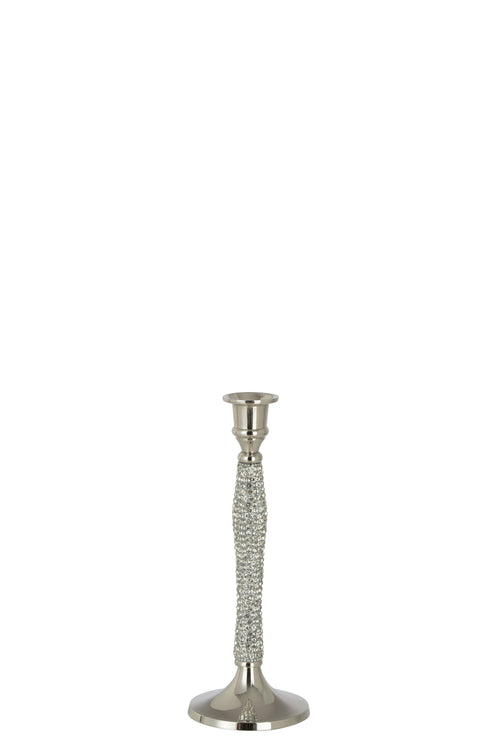 J-Line kandelaar Diamant - aluminium - zilver - medium