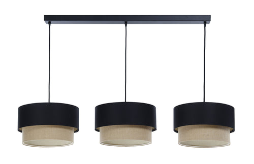bpskoncept hanglamp Light Line - jute & zwart