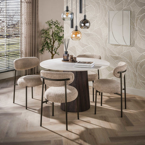 Giga Meubel Eettafel Ceramo Centro Taj Mahal – Rond – Keramiek – Ø120 cm