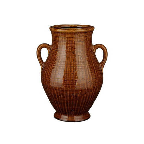 Mica Decorations  Elena Vaas - L29 x B26 x H39 cm - Keramiek - Bruin