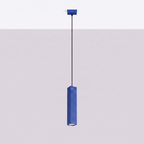 Sollux Lighting Hanglamp RAYO 1 ultramarijn - 8x8x118cm