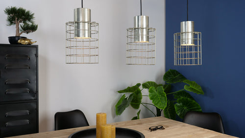 EGLO hanglamp Milligan - e27 - industrieel - 103 cm - grijs - vtwonen shop