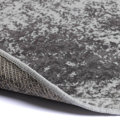 Vintage Vloerkleed Bloom rond - Grijs - EVA Interior - 160 x 160 cm - vtwonen shop