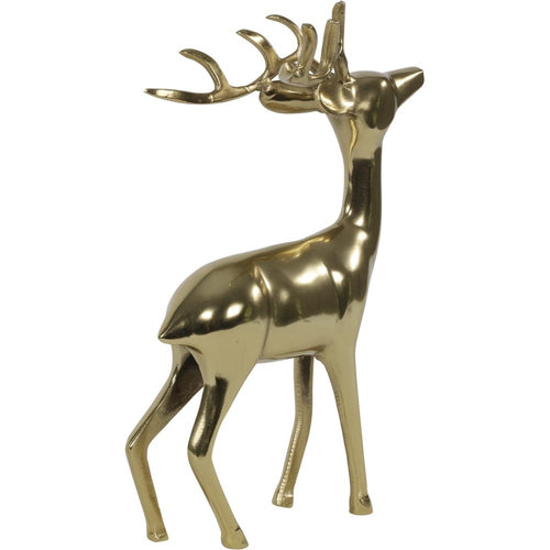 Lesli Living staand hert Hert - goud - 28x13x41cm