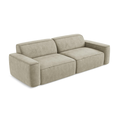 LaMiaSofa 4-zits bank Melissa - chenille stof - beige - 244x102x70