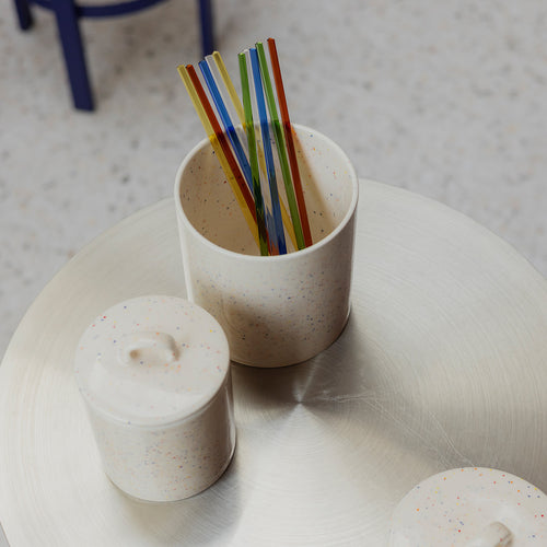 Ona - Eetstokje glas blauw Tilly - Set van 4