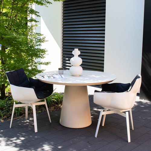 DÉJA Living Eettafel Grabo - Beige Eco Composiet - 120x120x76cm - vtwonen shop