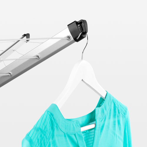 Brabantia WallFix, 24 meter, met beschermhoes - Metallic Grey