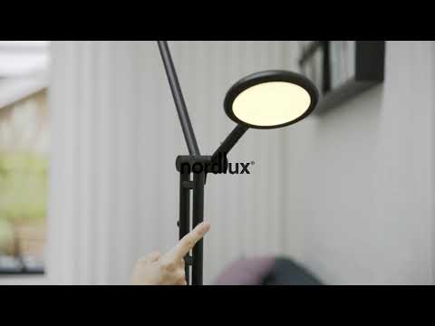 Nordlux Bend Vloerlamp - 2-lichts LED - 2700K - Zwart