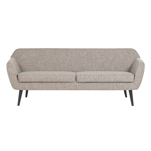 WOOOD bank Rocco 187 cm - Geweven Stof - Bruin Melange