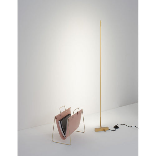 Merano Alberta LED Geïntegreerde Vloerlamp Goud Metaal LED 17.3W 1211Lm 3000K