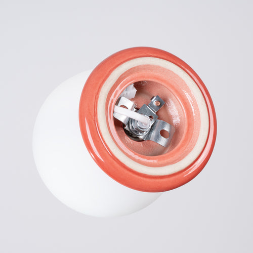 Sollux Lighting Plafondlamp ZORI perzik IP44 - 12x16x12cm