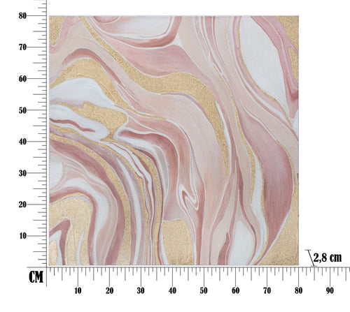 Mauro Ferretti painting - 80x2,8x80 cm - multicolor