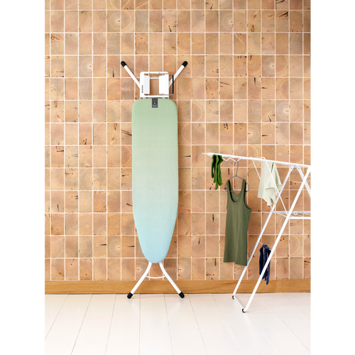 Brabantia Strijkplank A, 110x30 cm, strijkerhouder - Soothing Sea