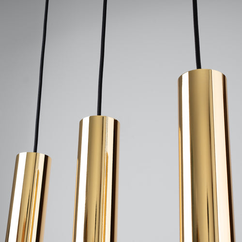 Sollux Lighting Hanglamp LAGOS 3 gepolijst goud - 45x6x90cm