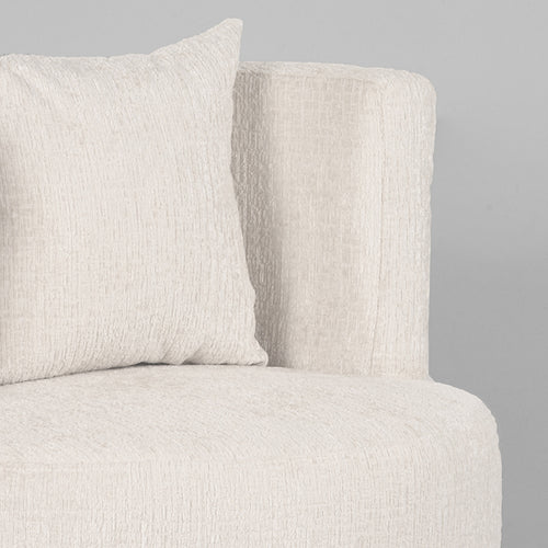 LABEL51 Fauteuil Evy - Crème Velvet - 65x65x75cm - vtwonen shop